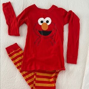 Hanna Andersson Red Elmo Pajama Set